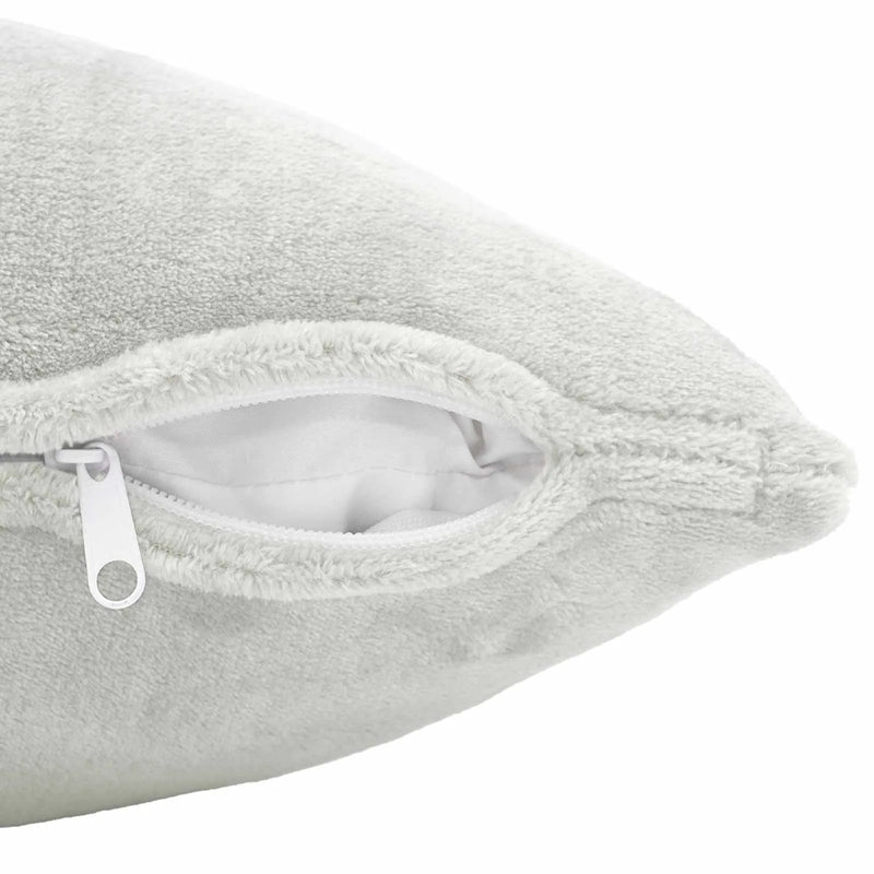 Throw Pillow 2 pcs HEERLEN Light Grey 40 x 145 cm Flannel