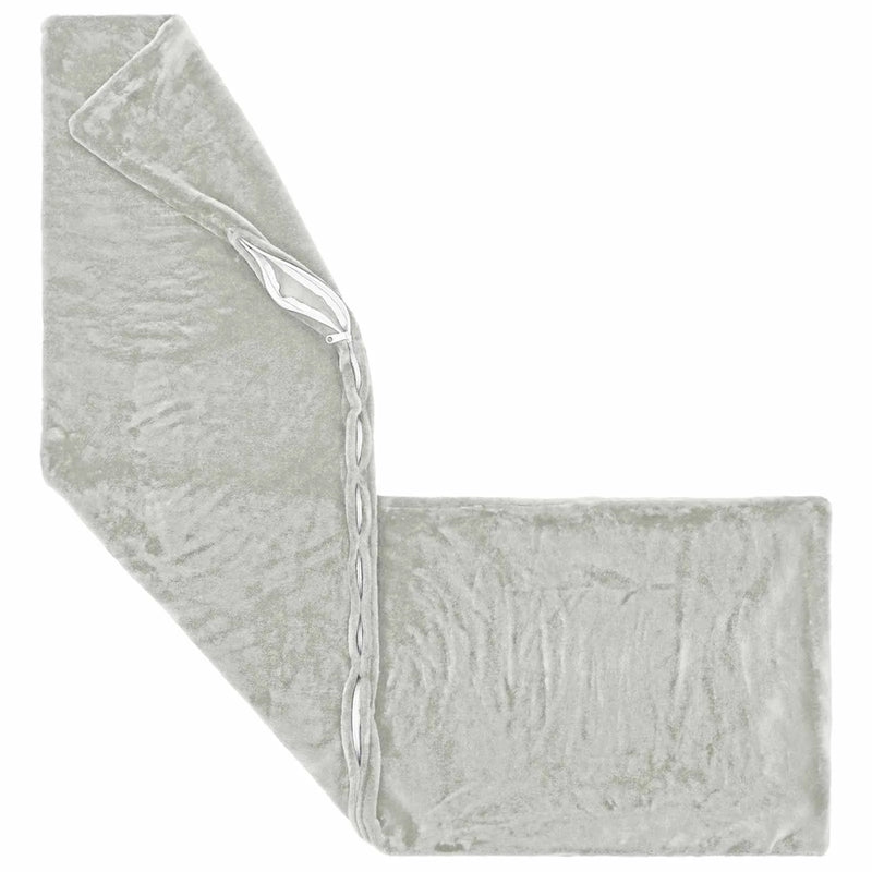 Throw Pillow 2 pcs HEERLEN Light Grey 40 x 145 cm Flannel