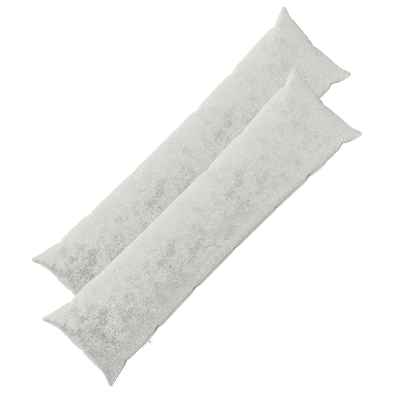 Throw Pillow 2 pcs HEERLEN Light Grey 40 x 145 cm Flannel