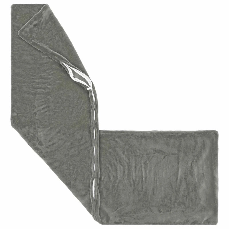 Throw Pillow HEERLEN Dark Grey 40 x 145 cm Flannel
