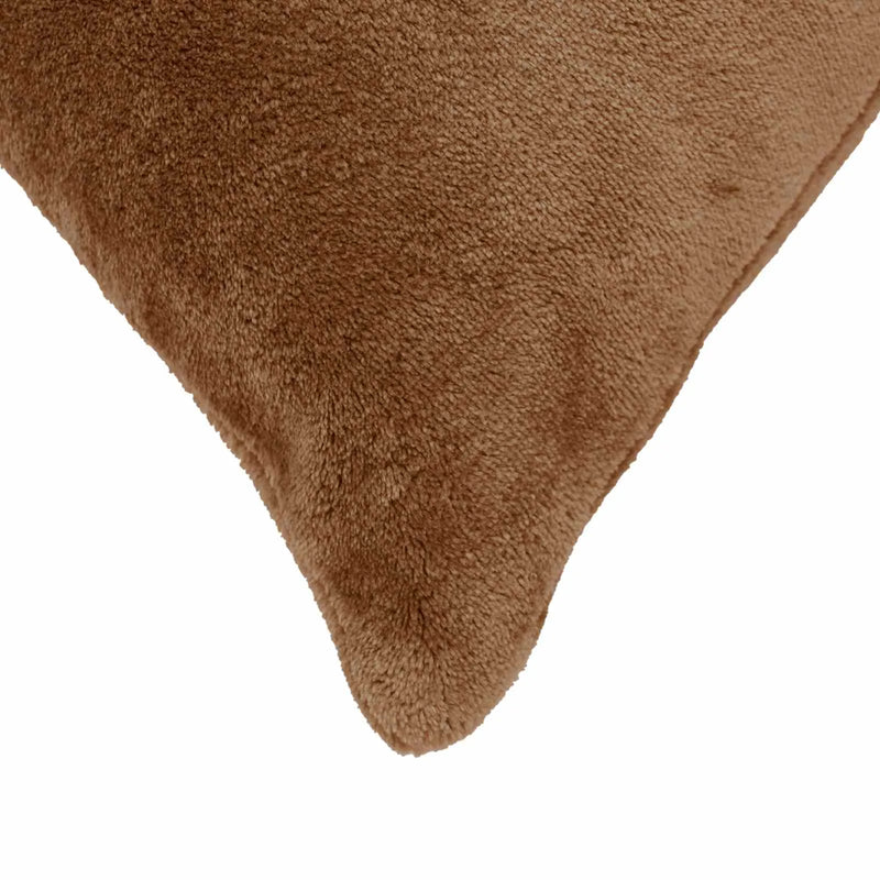 Throw Pillow HEERLEN Light Brown 40 x 145 cm Flannel