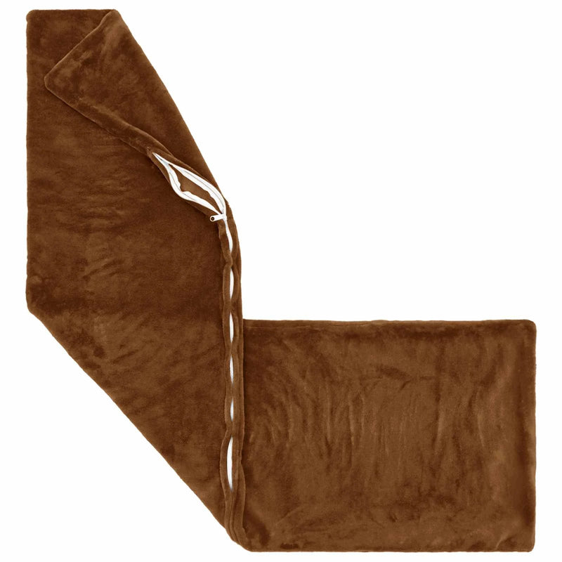 Throw Pillow HEERLEN Light Brown 40 x 145 cm Flannel