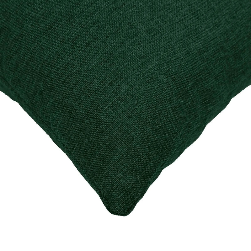 Cushion with Pillow HEERLEN 2 pcs Dark Green Fabric