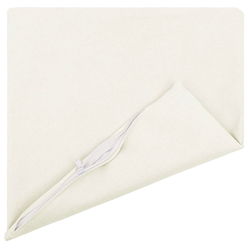 Cushion with Pillow HEERLEN 6 pcs White Fabric