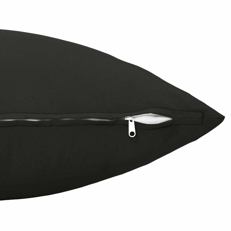 Cushion with Pillow HEERLEN 12 pcs Black Polyester