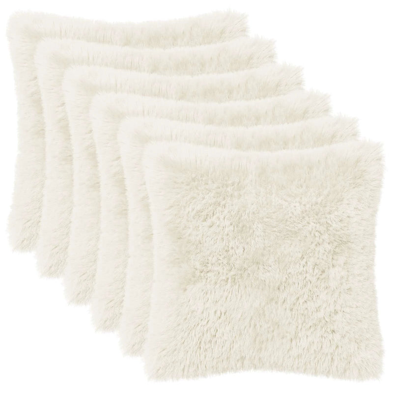 Cushion with Pillow HEERLEN 6 pcs White PV Fleece