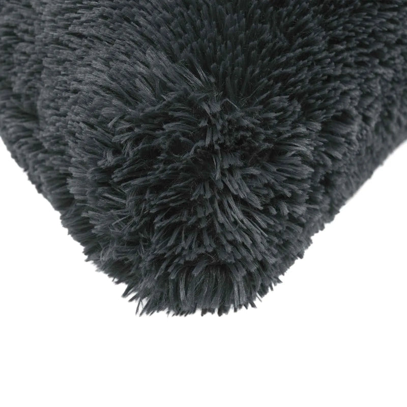 Cushion with Pillow HEERLEN 2 pcs Anthracite PV Fleece