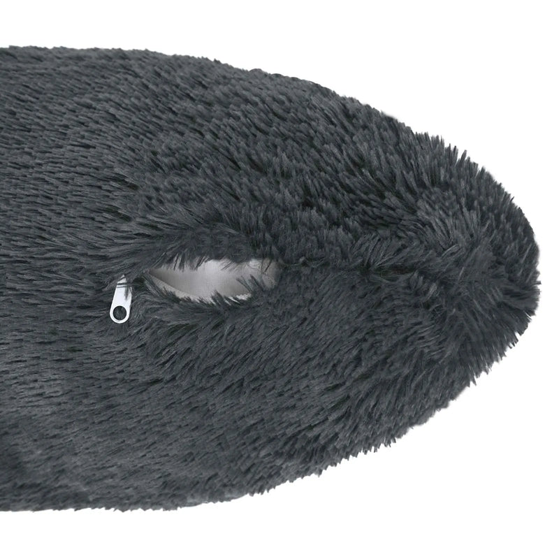 Cushion with Pillow HEERLEN 2 pcs Anthracite PV Fleece