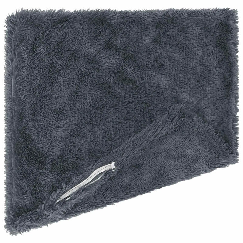 Cushion with Pillow HEERLEN 2 pcs Anthracite PV Fleece