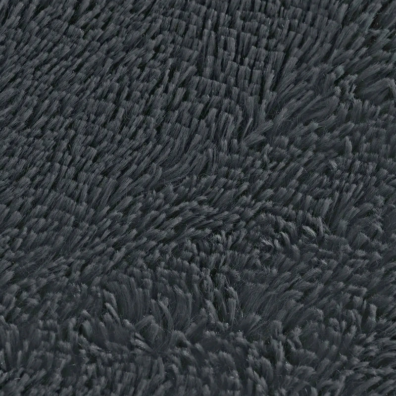 Cushion with Pillow HEERLEN 2 pcs Anthracite PV Fleece