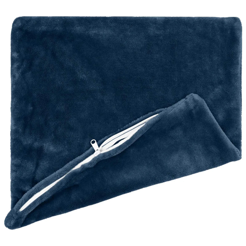Throw Pillow 2 pcs HEERLEN Navy Blue 45 x 45 cm Flannel