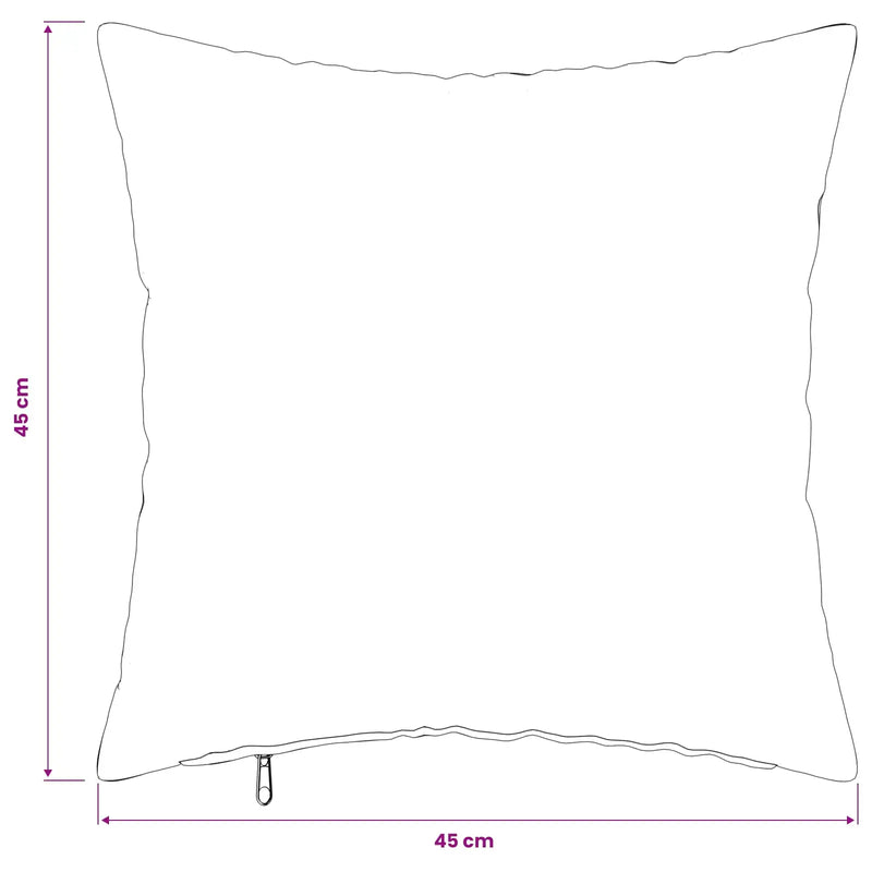 Throw Pillow 6 pcs HEERLEN Light Brown 45 x 45 cm Flannel