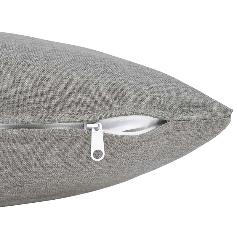 Cushion with Pillow HEERLEN 2 pcs Cloud Grey Fabric