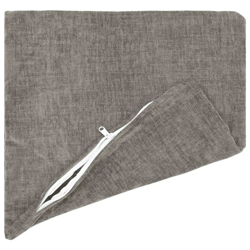 Cushion 6 pcs HEERLEN Dark Grey 50 x 50 cm Chenille Fabric