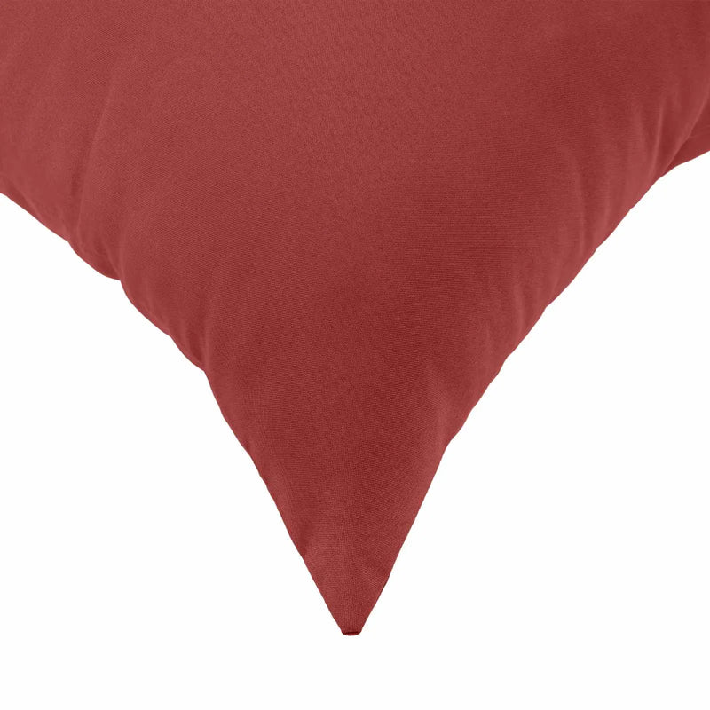 Cushion with Pillow HEERLEN 2 pcs Wine Red Polyester