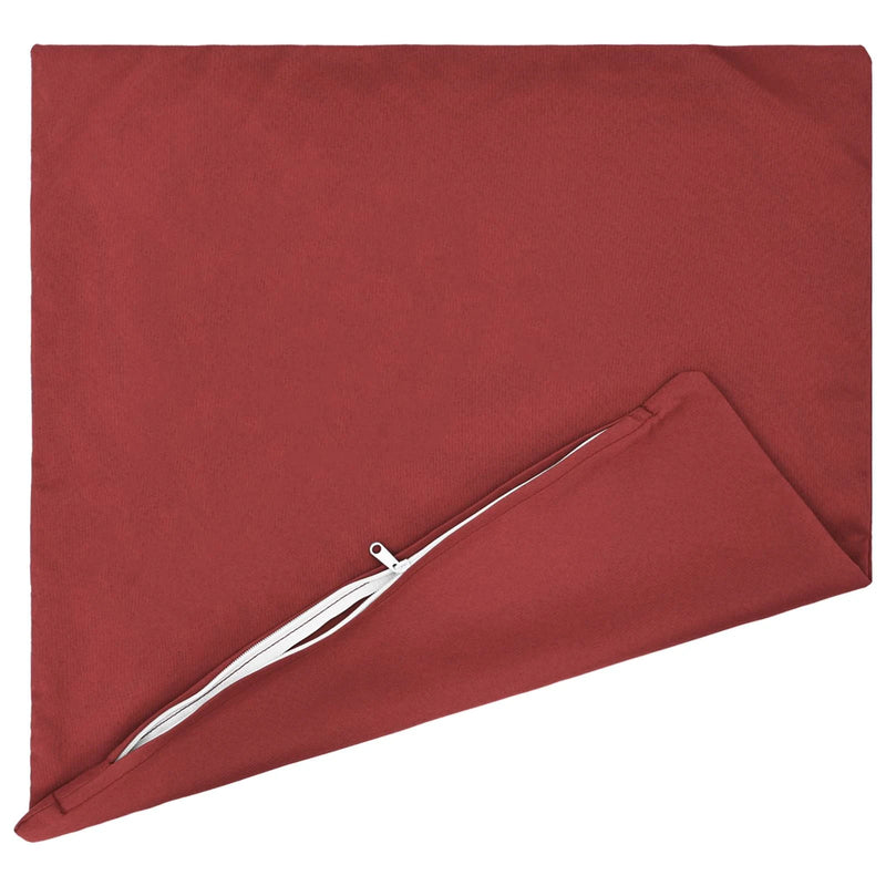 Cushion with Pillow HEERLEN 2 pcs Wine Red Polyester
