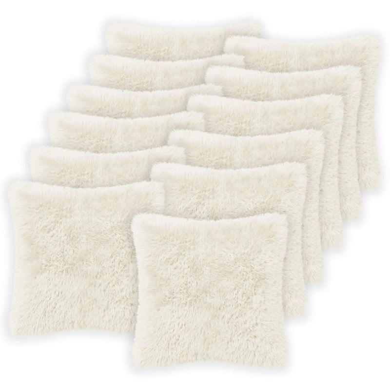 Cushion with Pillow HEERLEN 6 pcs White PV Fleece