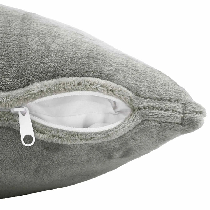 Throw Pillow 2 pcs HEERLEN Dark Grey 50 x 50 cm Flannel