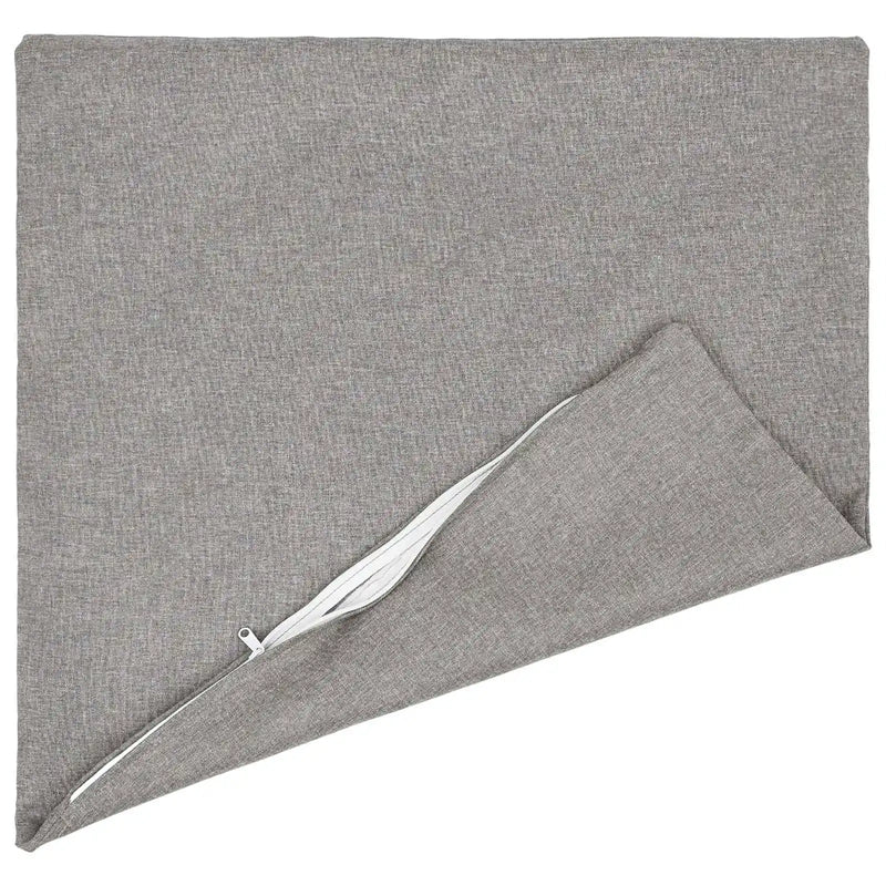 Cushion with Pillow HEERLEN 2 pcs Cloud Grey Fabric