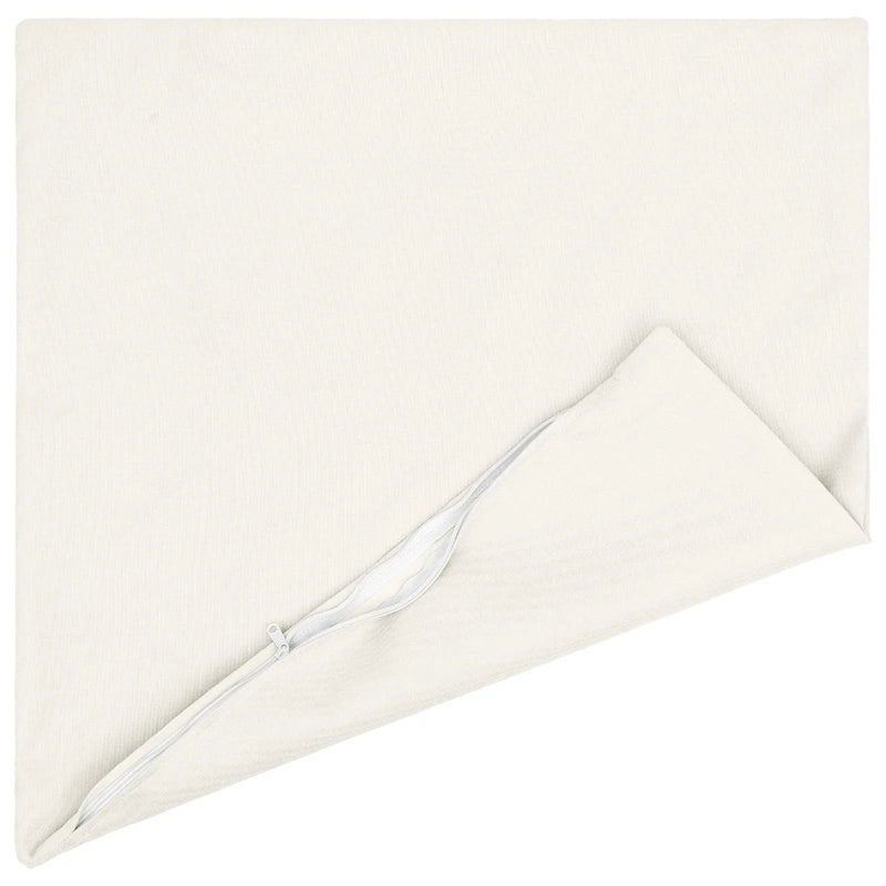 Cushion with Pillow HEERLEN 2 pcs White Fabric