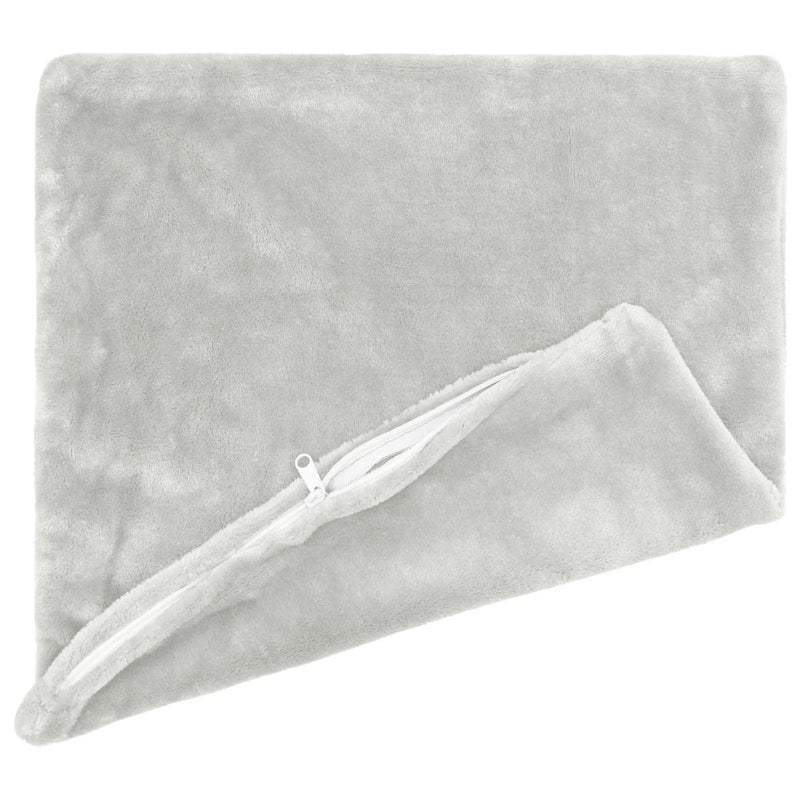 Throw Pillow 2 pcs HEERLEN Light Grey 55 x 55 cm Flannel