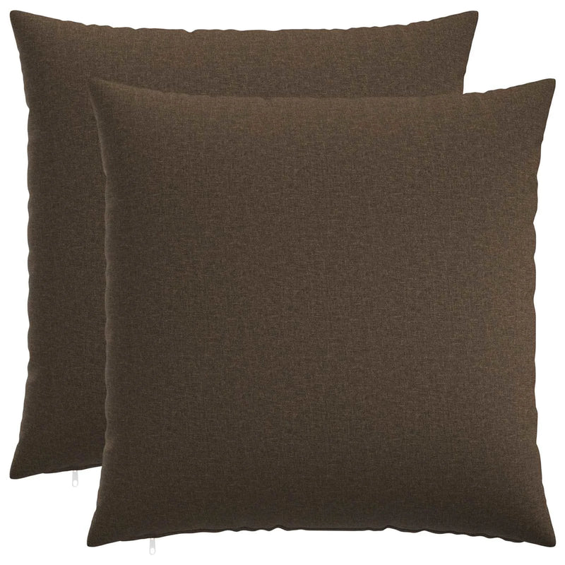 Cushion with Pillow HEERLEN 2 pcs Taupe Fabric