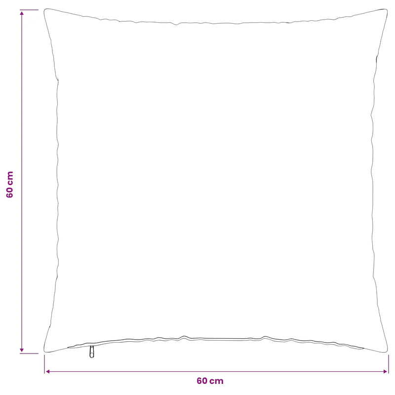 Cushion with Pillow HEERLEN 2 pcs Taupe Fabric