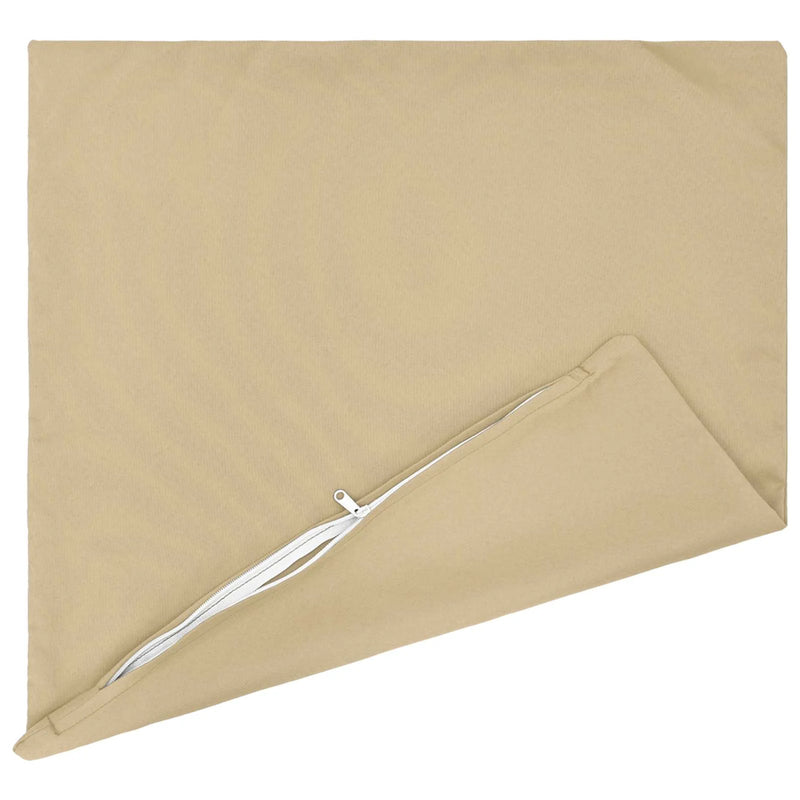 Cushion with Pillow HEERLEN 2 pcs Beige Polyester