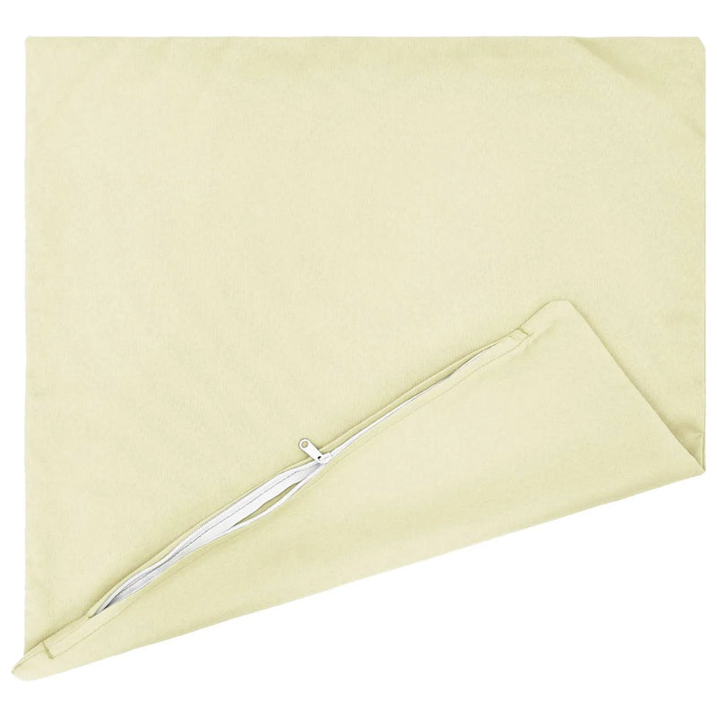 Cushion with Pillow HEERLEN 2 pcs Cream Polyester