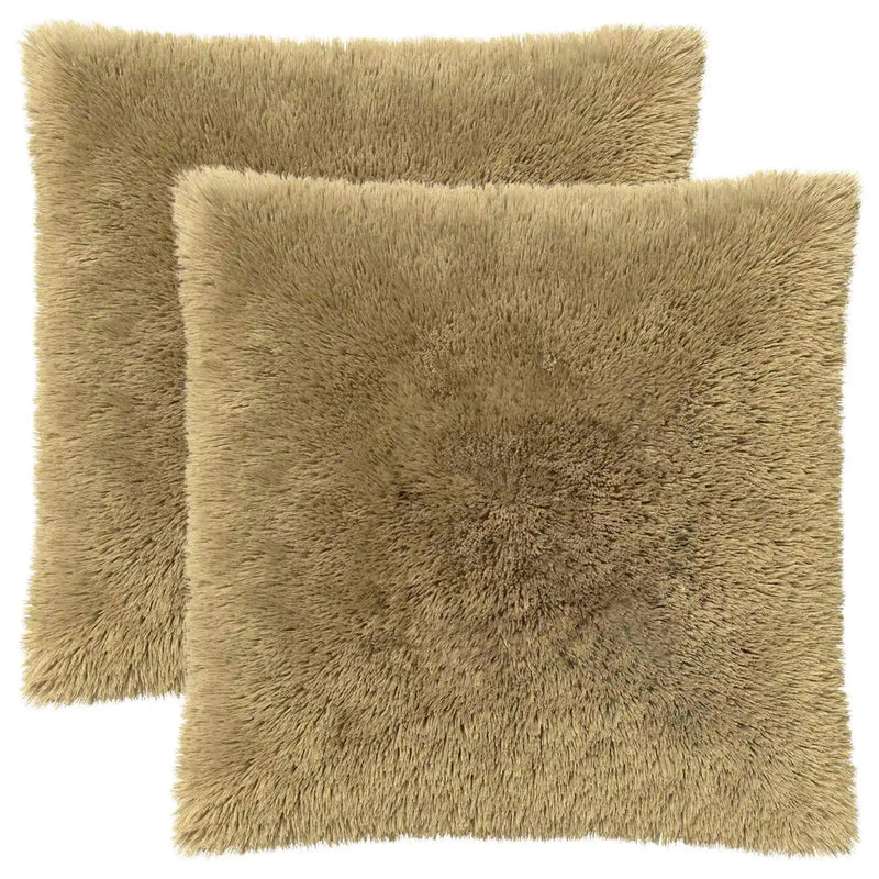Cushion with Pillow HEERLEN 2 pcs Light Grey PV Fleece
