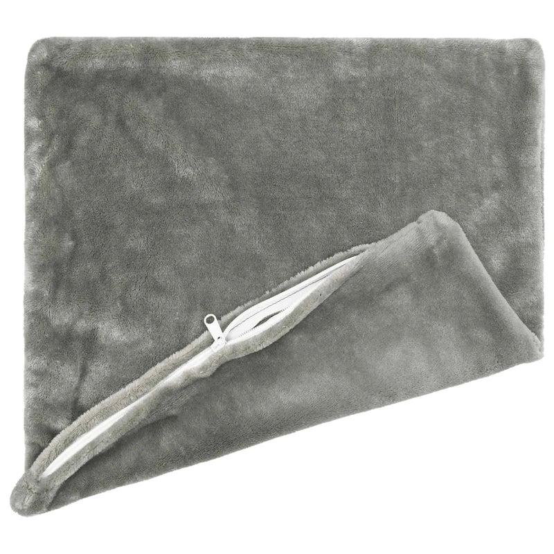Throw Pillow 2 pcs HEERLEN Dark Grey 60 x 60 cm Flannel
