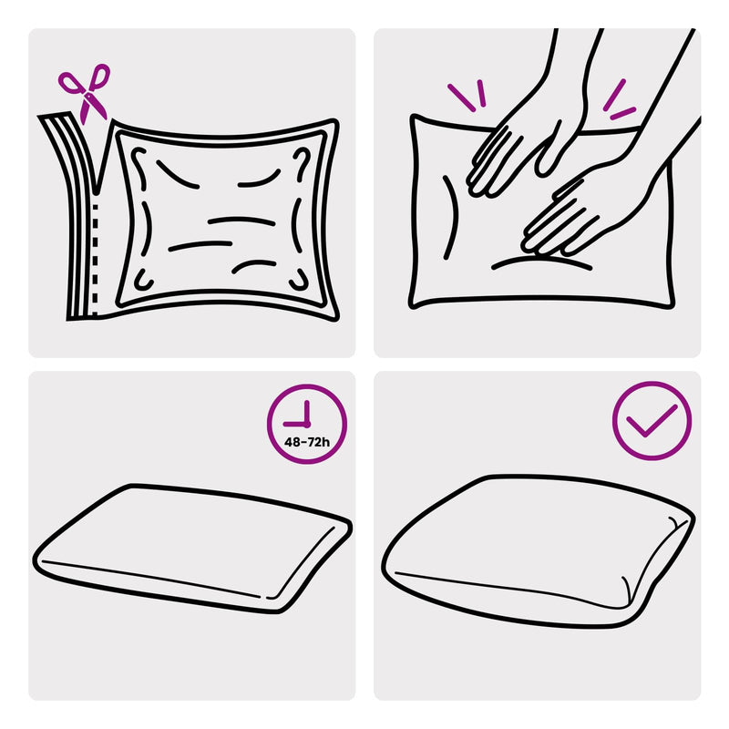 Cushion with Pillow HEERLEN 2 pcs Beige Polyester