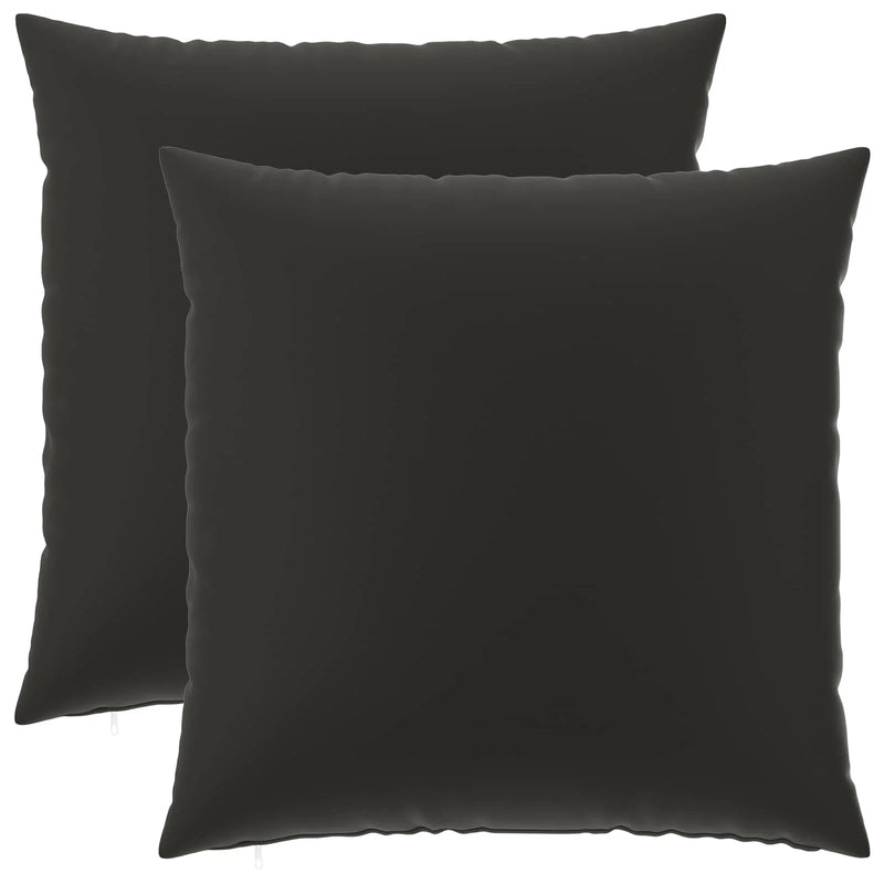 Cushion with Pillow HEERLEN 2 pcs Black Polyester