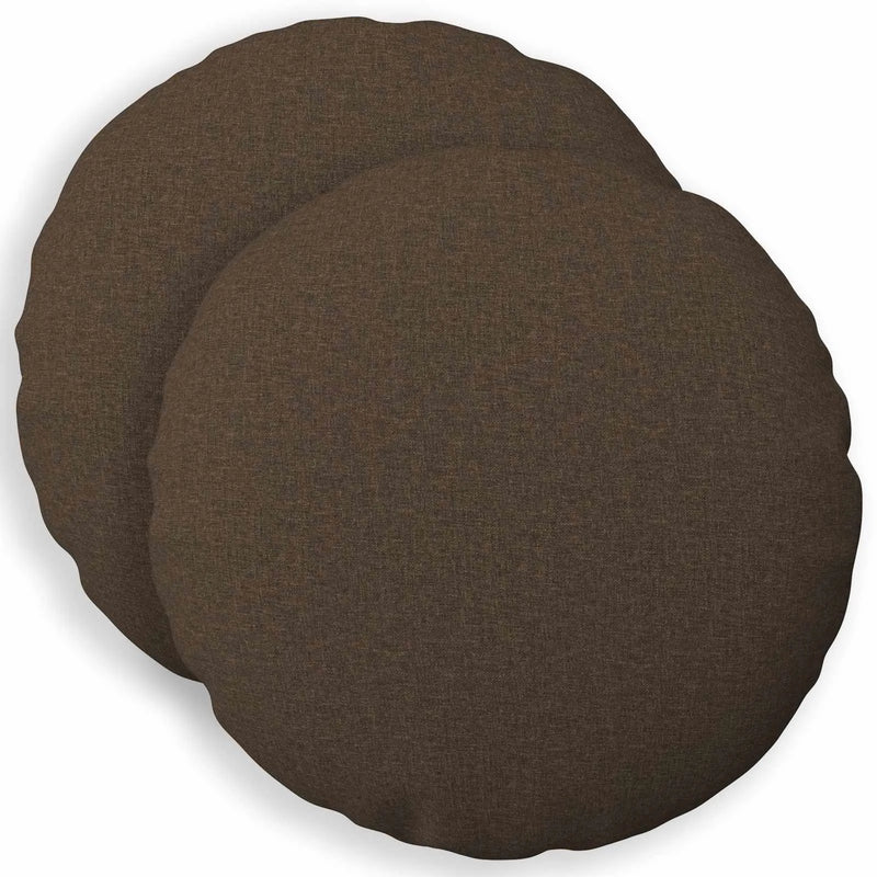 Cushion with Pillow HEERLEN 2 pcs Taupe Fabric