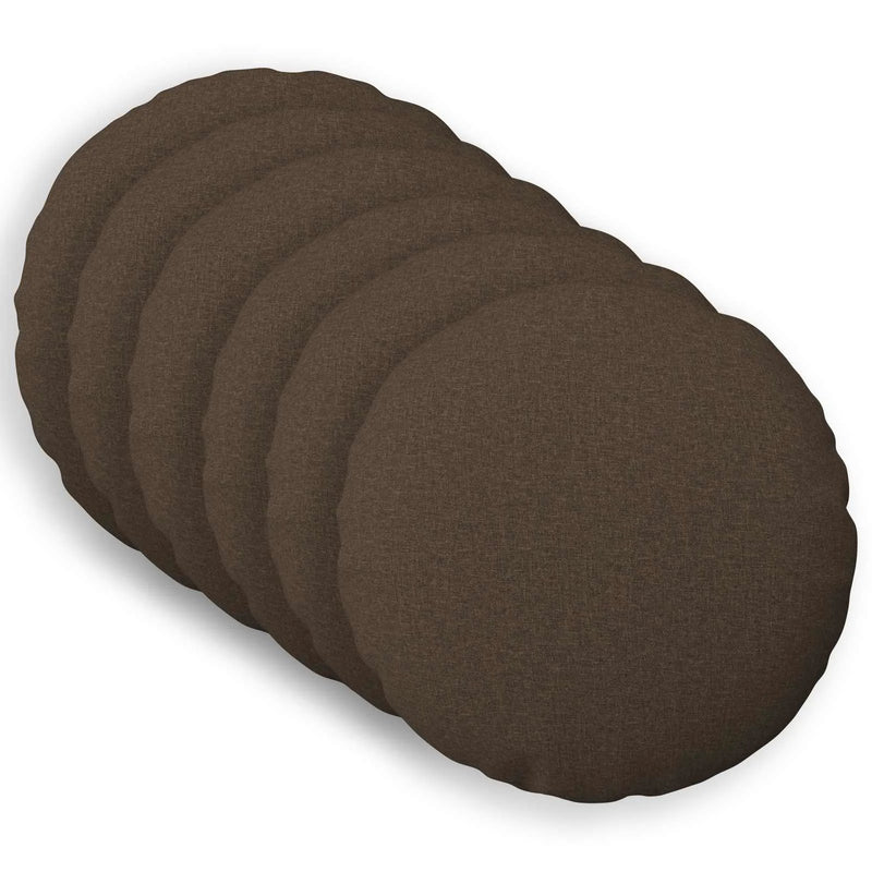 Cushion with Pillow HEERLEN 6 pcs Taupe Fabric