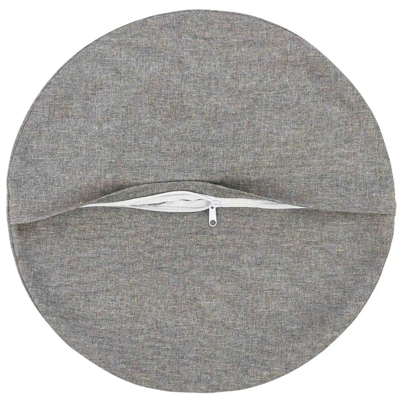 Cushion with Pillow HEERLEN 2 pcs Cloud Grey Fabric