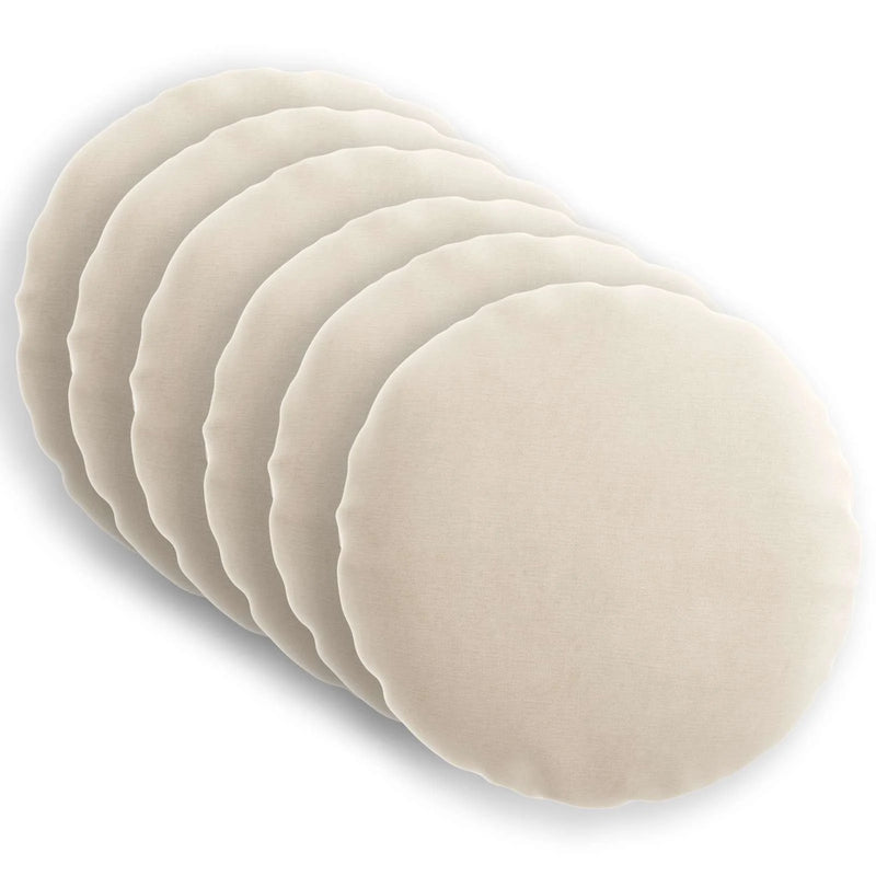 Cushion 6 pcs HEERLEN Cream �� 40 cm Chenille Fabric