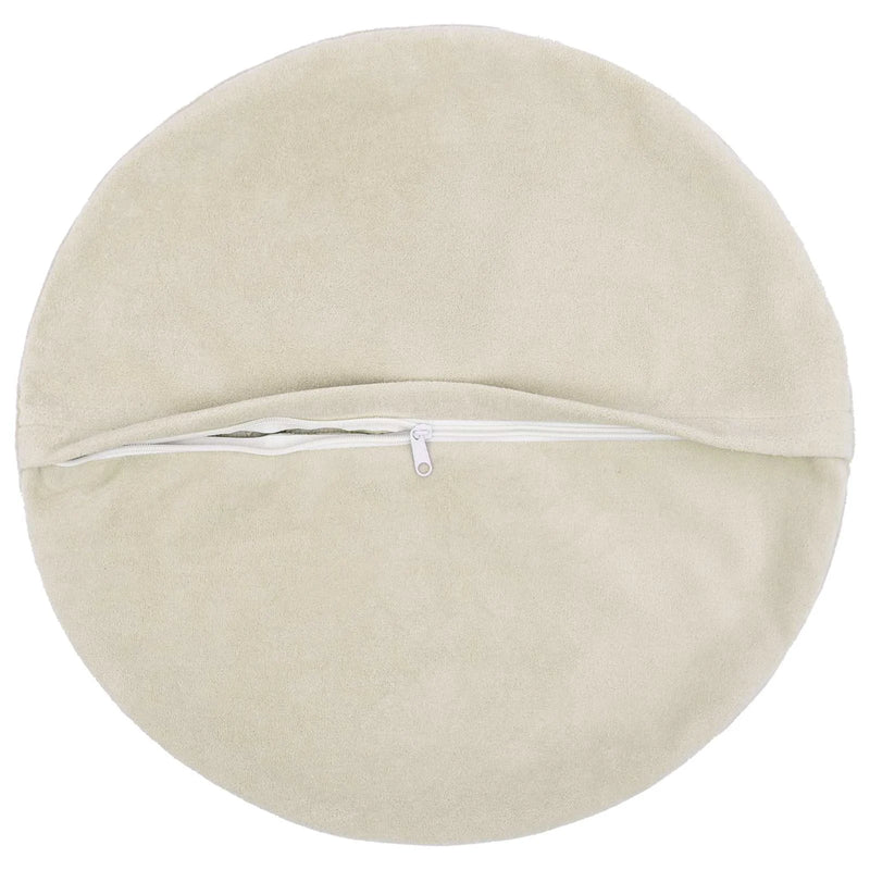 Cushion with Pillow HEERLEN 2 pcs Cream Microfiber Fleece