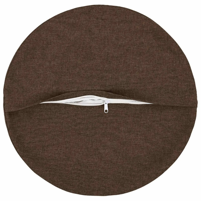 Cushion with Pillow HEERLEN 2 pcs Brown Fabric