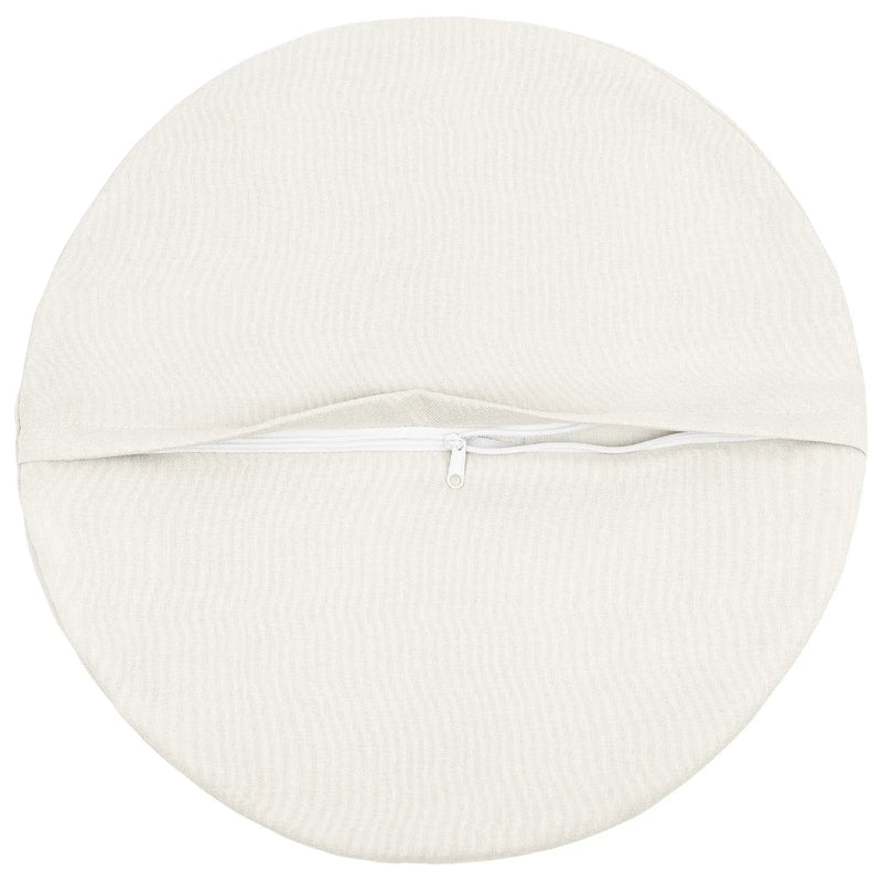 Cushion with Pillow HEERLEN 2 pcs White Fabric