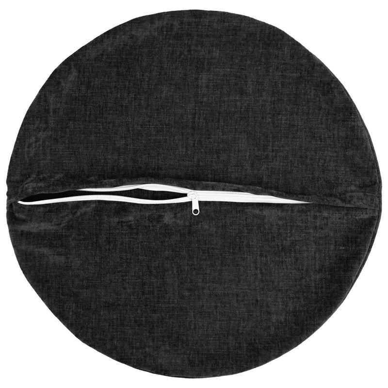 Cushion 2 pcs HEERLEN Anthracite �� 50 cm Chenille Fabric