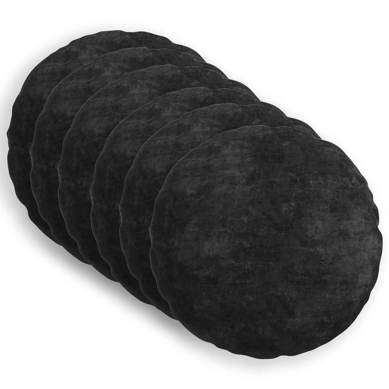 Cushion 6 pcs HEERLEN Anthracite �� 50 cm Chenille Fabric