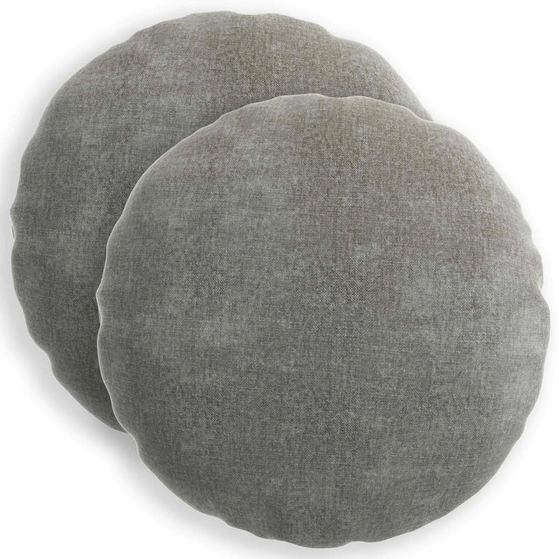 Cushion 2 pcs HEERLEN Dark Grey �� 50 cm Chenille Fabric