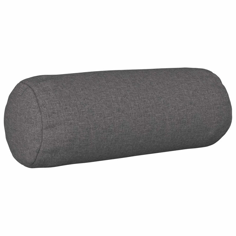 Cushion with Pillow HEERLEN 2 pcs Light Grey Fabric