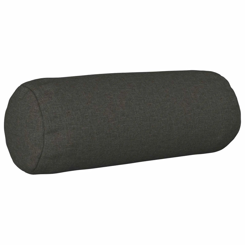 Cushion with Pillow HEERLEN 2 pcs Dark Grey Fabric