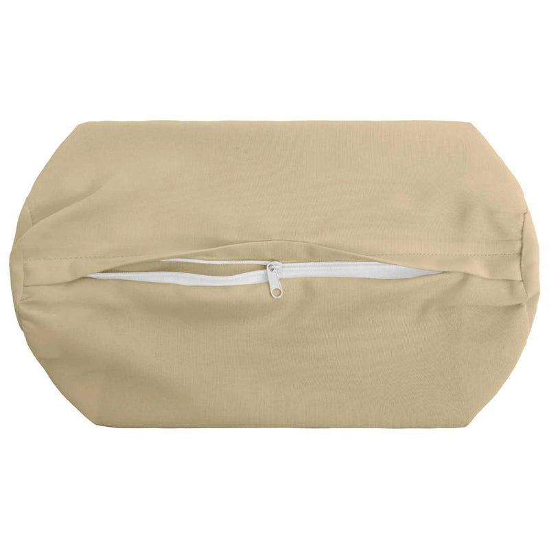 Cushion with Pillow HEERLEN 2 pcs Beige Polyester