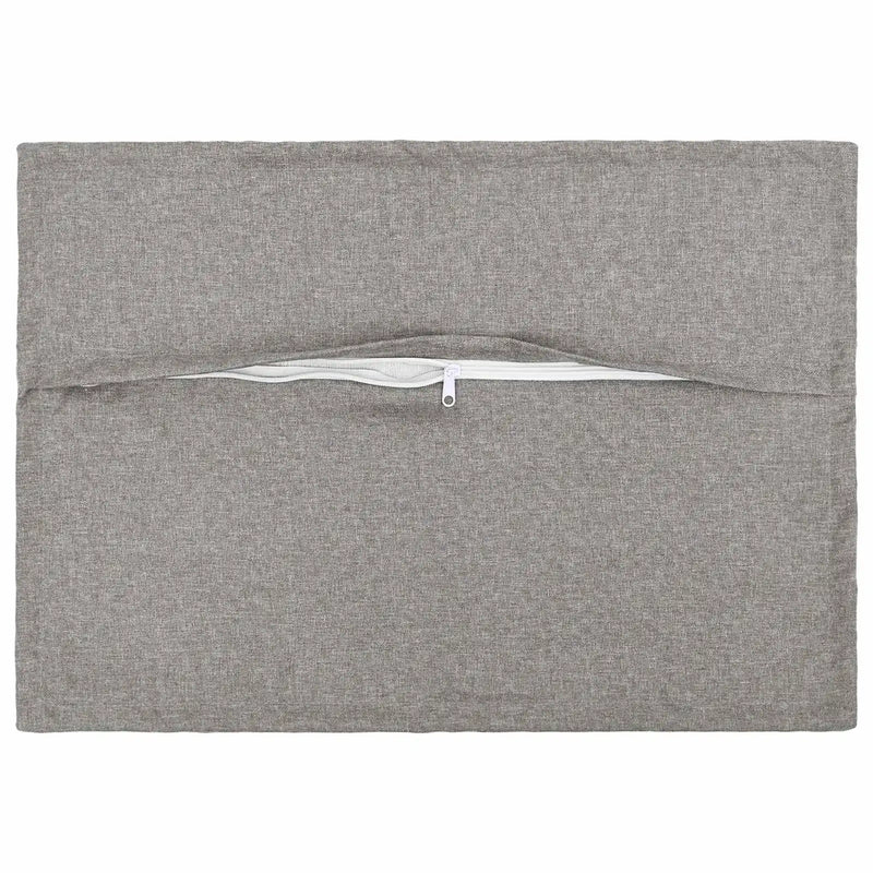 Cushion with Pillow HOUTEN 2 pcs Cloud Grey Faux Linen