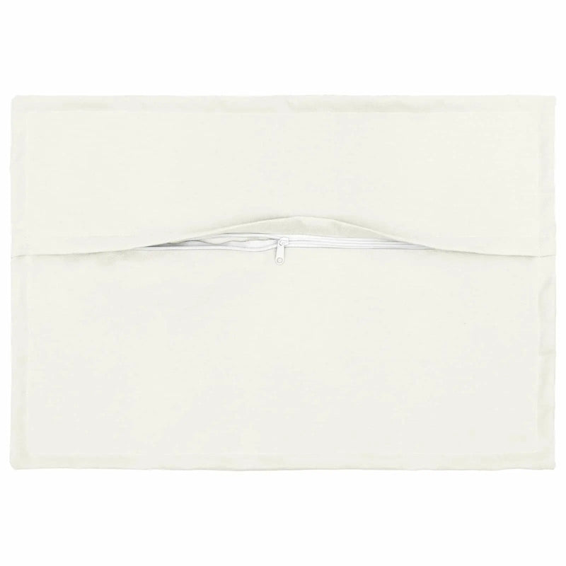 Cushion with Pillow HOUTEN 2 pcs White Faux Linen