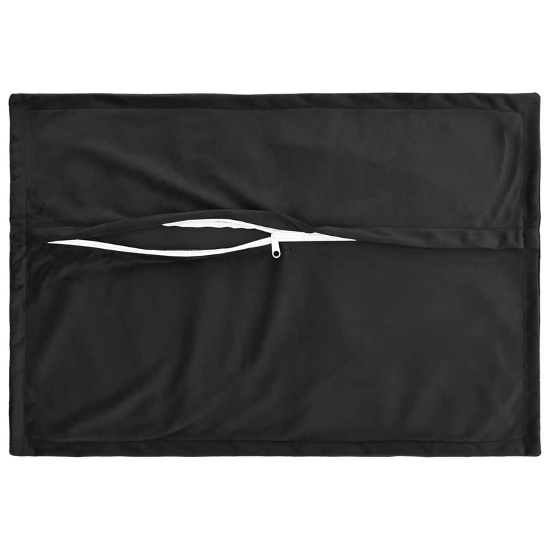 Cushion with Pillow HOUTEN 6 pcs Black Velvet