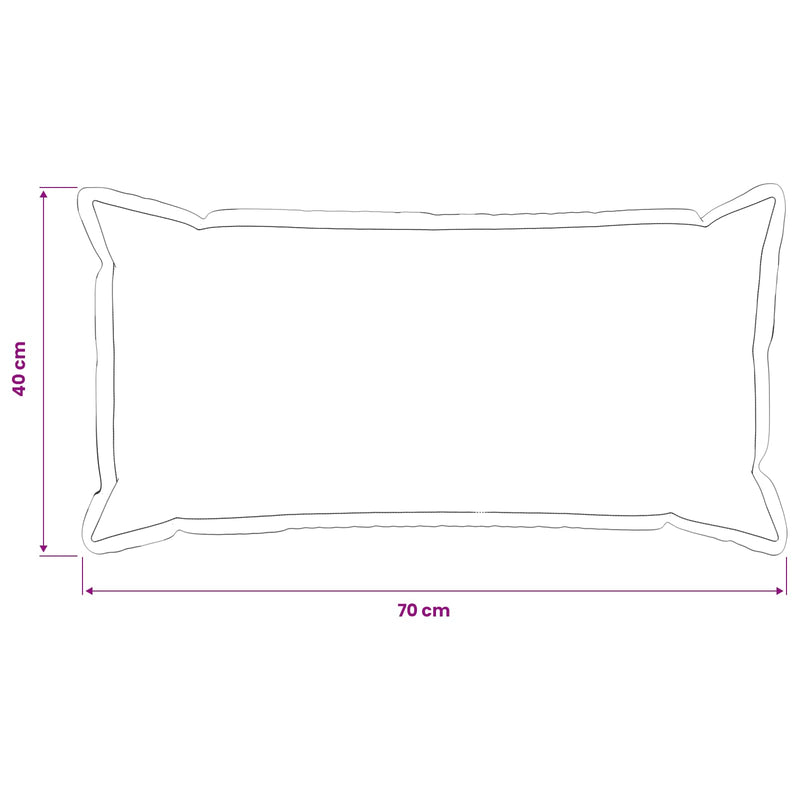 Cushion with Pillow HOUTEN 2 pcs Cream Faux Linen